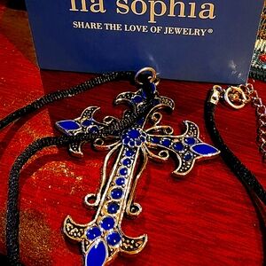 Lia Sophia Cross Necklace